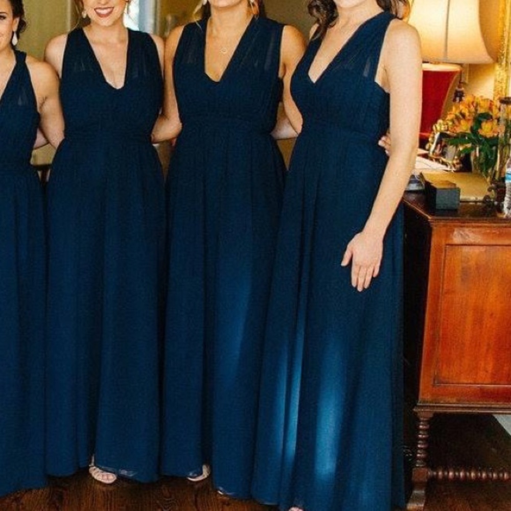 Navy Wtoo by Watters Bridesmaid Dress